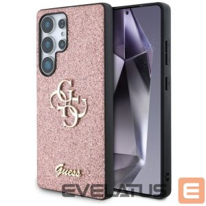 Другие товары Guess  Guess Fixed Glitter Big 4G Metal Logo Case for Samsung Galaxy S25 Ultra Pink 