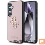 Другие товары Guess  Guess Grained Big 4G Logo Small Classic Logo case for Samsung Galaxy S25 pink 