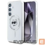 Другие товары Karl Lagerfeld  Case Karl Lagerfeld Button Choupette Head Printed Logo MagSafe Samsung Galaxy S25 white 