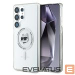 Другие товары Karl Lagerfeld  Case Karl Lagerfeld Button Choupette Head Printed Logo MagSafe Samsung Galaxy S25 Ultra white 