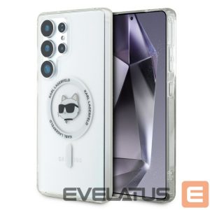 Другие товары Karl Lagerfeld  Case Karl Lagerfeld Button Choupette Head Printed Logo MagSafe Samsung Galaxy S25 Ultra white 