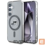 Другие товары Karl Lagerfeld  Karl Lagerfeld Button Karl & Choupette Heads Printed Logo MagSafe Samsung Galaxy S25 case black 