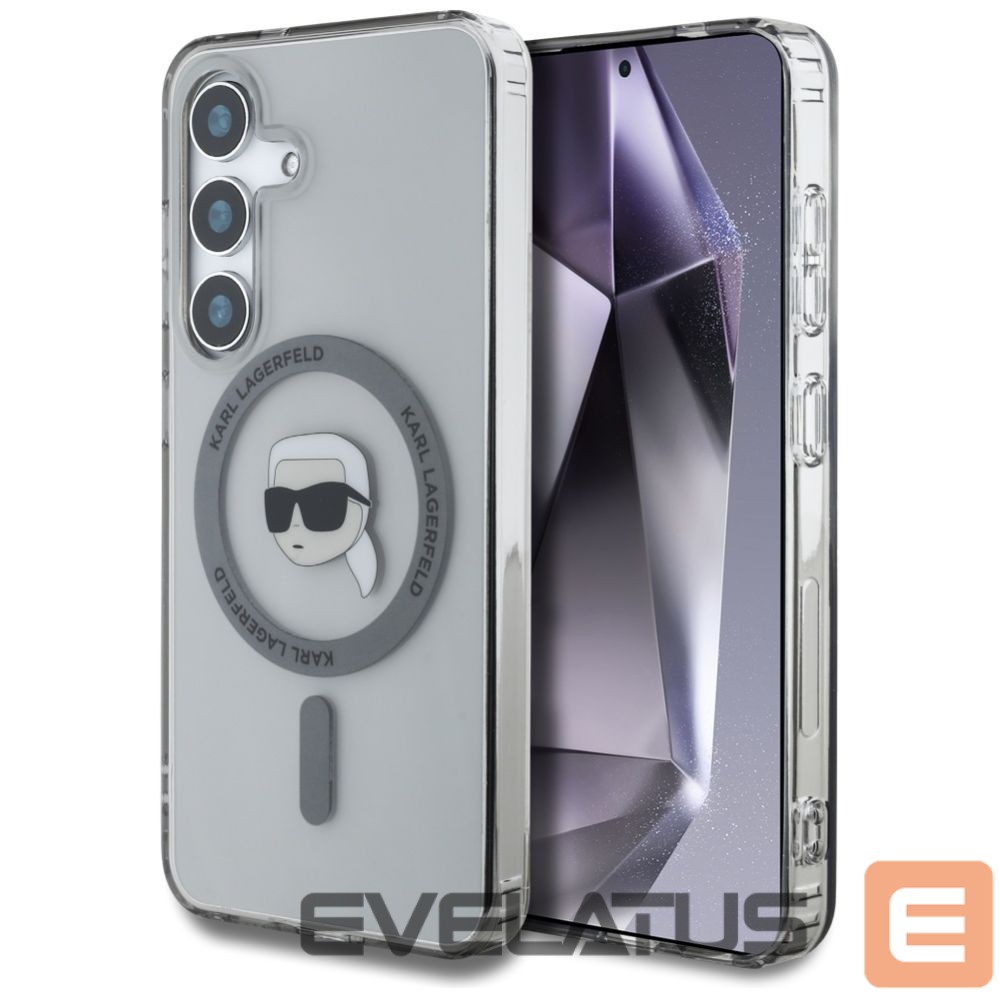 Другие товары Karl Lagerfeld Case Karl Lagerfeld Button Karl Head Printed Logo MagSafe Samsung Galaxy S25 black