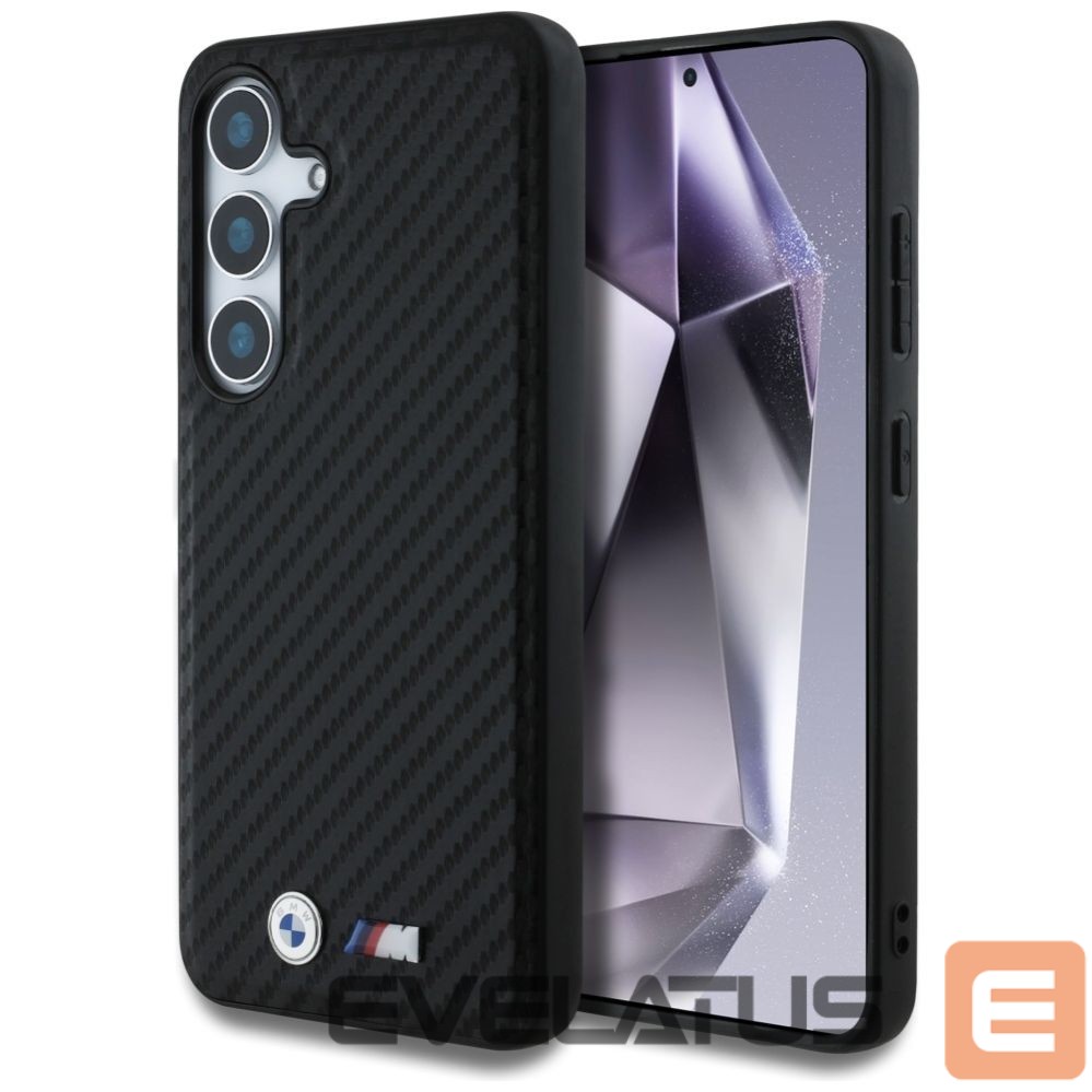 Другие товары BMW BMW Leather Carbon MagSafe Case for Samsung Galaxy S25 - Black
