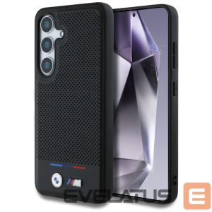 Другие товары BMW  BMW Leather Tricolor Stripe MagSafe Case for Samsung Galaxy S25 - Black 