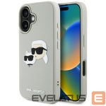 Другие товары Karl Lagerfeld  Karl Lagerfeld HC 3D Rubber Double Heads iPhone 16 Case - Beige 