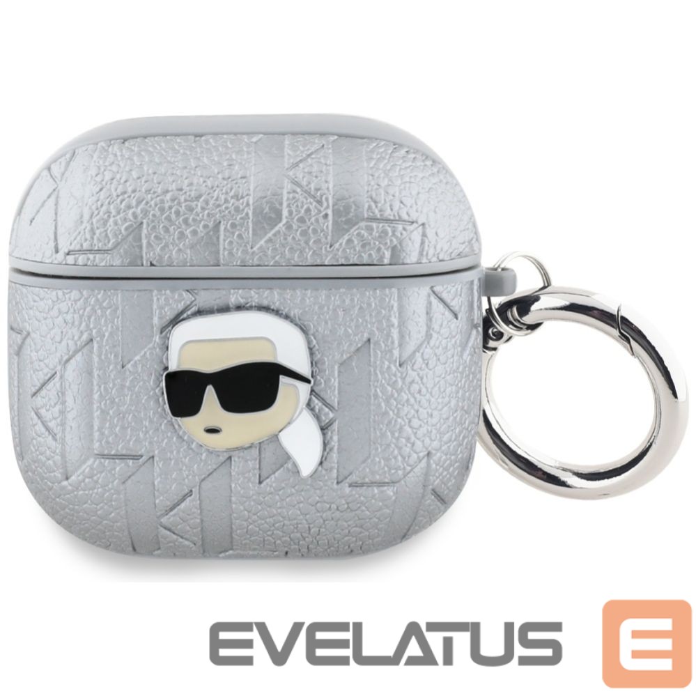 Другие товары Karl Lagerfeld Karl Lagerfeld Monogram Karl Head case for AirPods 4 - silver