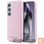 Другие товары Karl Lagerfeld  Karl Lagerfeld Saffiano Full Wrapped Elongated Metal Logo MagSafe Case for Samsung Galaxy S25+ - Pink 