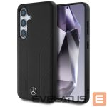 Другие товары Mercedes-Benz  Mercedes Leather Debossed Lines MagSafe case for Samsung Galaxy S25 - black 
