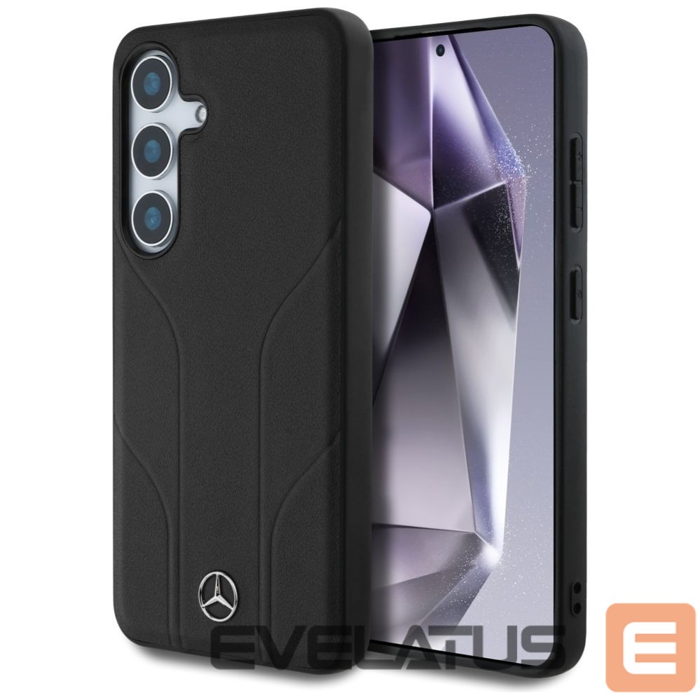 Другие товары Mercedes-Benz Mercedes Leather Debossed Lines MagSafe case for Samsung Galaxy S25 - black