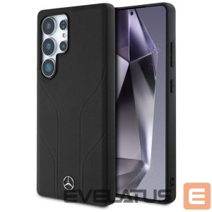 Другие товары Mercedes-Benz  Mercedes Leather Debossed Lines MagSafe case for Samsung Galaxy S25 Ultra - black 