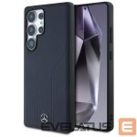 Другие товары Mercedes-Benz  Mercedes Leather Debossed Lines MagSafe Case for Samsung Galaxy S25 Ultra - Blue 