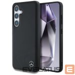 Другие товары Mercedes-Benz  Mercedes Leather Horizontal Debossed Curves MagSafe Case for Samsung Galaxy S25 - Black 