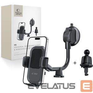 Другие товары Tech-Protect  Tech-Protect V8 Car Holder for Dashboard, Windshield or Air Vent Mount - Black 