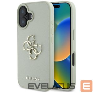 Другие товары Guess  Guess Grained Big 4G Logo Small Classic Logo case for iPhone 16 - green 