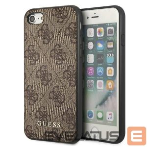 Другие товары Guess  Guess 4G Metal Gold Logo Case for iPhone SE 2022 / 2020 / 7 / 8 - Brown 