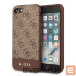 Другие товары Guess  Guess 4G Stripe Collection case for iPhone 7 / 8 / SE 2020 / SE 2022 - brown 