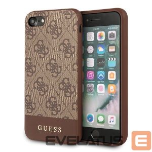 Другие товары Guess  Guess 4G Stripe Collection case for iPhone 7 / 8 / SE 2020 / SE 2022 - brown 