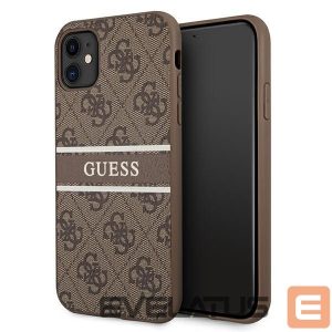 Другие товары Guess  Guess 4G Stripe case for iPhone 11 / Xr 6.1" - brown 
