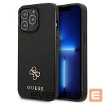 Другие товары Guess  Guess Saffiano 4G Small Metal Logo case for iPhone 13 Pro / 13 6.1" - black 