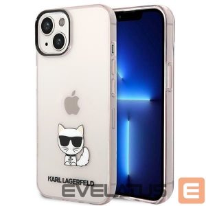 Другие товары Karl Lagerfeld  Karl Lagerfeld Transparent Choupette Body Case for iPhone 14 Plus / 15 Plus 6.7" - Pink 