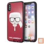 Другие товары Karl Lagerfeld  Karl Lagerfeld Iconic Glitter Karl`s Head iPhone X / Xs Case - Red 