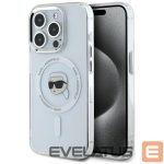 Другие товары Karl Lagerfeld  Karl Lagerfeld IML Metal Karl Head MagSafe Case for iPhone 15 Pro White 