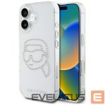 Другие товары Karl Lagerfeld  Karl Lagerfeld IML Rhinestones Karl Head Case for iPhone 16 Clear 