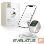 Другие товары Tech-Protect  Tech-Protect QI15W-A46 3in1 Magnetic MagSafe Inductive Charger - White 