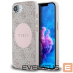 Другие товары Guess  Guess 4G Circle Classic Logo MagSafe case for iPhone 16e - pink 