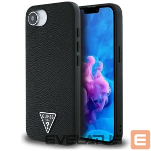 Другие товары Guess  Guess Grained Triangle MagSafe case for iPhone 16e - black 