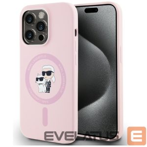 Другие товары Karl Lagerfeld  Karl Lagerfeld Silicone Karl&Choupette MagSafe Case for iPhone 14 Pro Max - Pink 