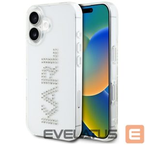 Другие товары Karl Lagerfeld  Karl Lagerfeld IML Rhinestones Logo iPhone 16 Case - Transparent 
