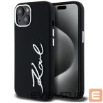 Другие товары Karl Lagerfeld  Karl Lagerfeld Silicone Metal Script Logo iPhone 15 Case - Black 
