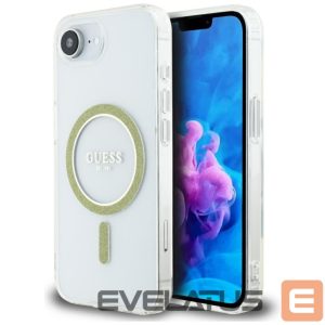 Другие товары Guess  Guess IML Glitter Circle MagSafe iPhone 16e Case - Clear 