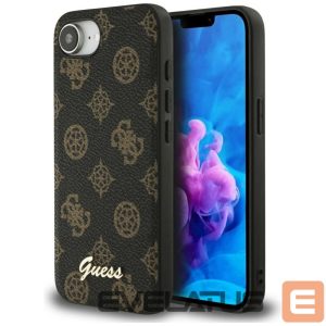 Другие товары Guess  Guess Peony Script Logo MagSafe iPhone 16e Case Black 