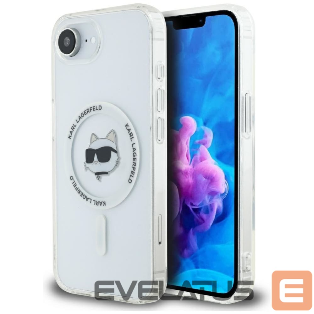 Другие товары Karl Lagerfeld Karl Lagerfeld IML Metal Choupette Head MagSafe iPhone 16e Case - White