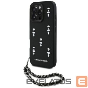 Другие товары Karl Lagerfeld  Karl Lagerfeld Saffiano Crystals w/Chain iPhone 16 Pro Case - Black 