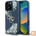 Другие товары Guess  Guess Grained Roses Big 4G logo case for iPhone 16 Pro - blue 
