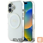 Другие товары Guess  Guess IML Metal Colored Circle Classic Logo MagSafe case for iPhone 16 - white 