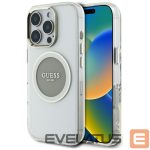 Другие товары Guess  Guess IML Metal Colored Circle Classic Logo MagSafe case for iPhone 16 Pro - gray 