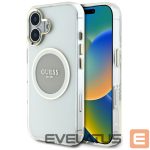 Другие товары Guess  Guess IML Metal Colored Circle Classic Logo MagSafe case for iPhone 16 - gray 