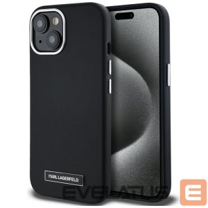 Другие товары Karl Lagerfeld  Karl Lagerfeld FW Metal Plate MagSafe iPhone 15 Case - Black 
