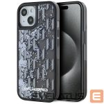 Другие товары Karl Lagerfeld  Karl Lagerfeld Liquide Glitter Monogram Gradient iPhone 15 Case - Black 