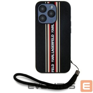 Другие товары Karl Lagerfeld  Karl Lagerfeld Saffiano Athleisure Stripes Cord iPhone 15 Pro Case - Red 