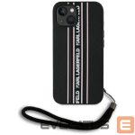 Другие товары Karl Lagerfeld  Karl Lagerfeld Saffiano Athleisure Stripes Cord iPhone 15 Case - Pink 