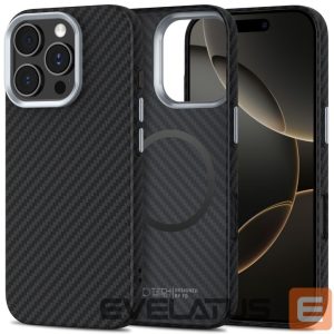 Другие товары Tech-Protect  Tech-Protect Ion Carbon MagSafe iPhone 16 Pro Case - Black/Grey 