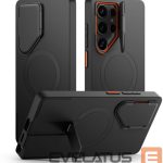 Другие товары Tech-Protect  Tech-Protect Kevlar Aura MagSafe Case for Samsung Galaxy S25 Ultra - Black/Orange 