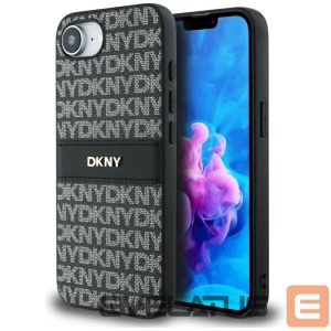 Другие товары DKNY  DKNY Repeat Texture Pattern with Tonal Stripe case for iPhone 16e - black 