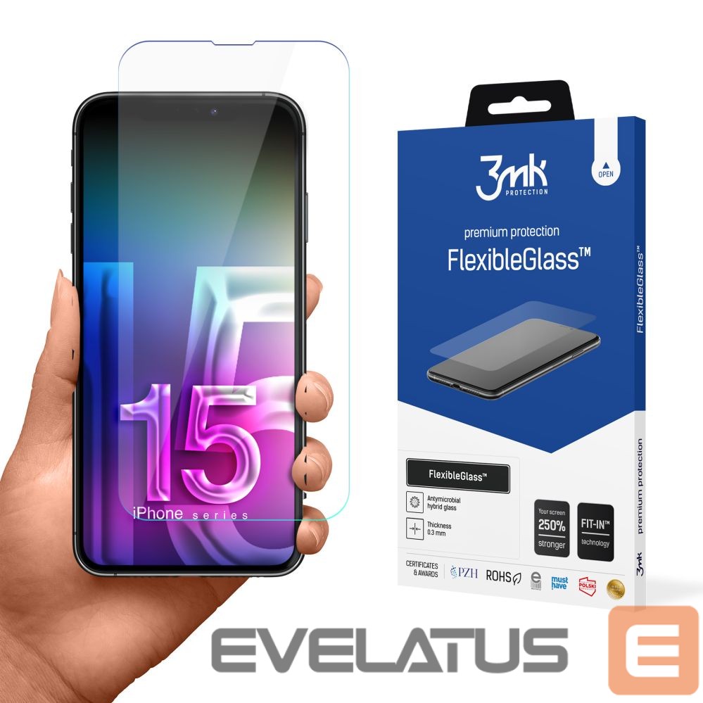 Другие товары 3MK Hybrid glass 3mk FlexibleGlass v2.0 for Apple iPhone 15 Pro Max